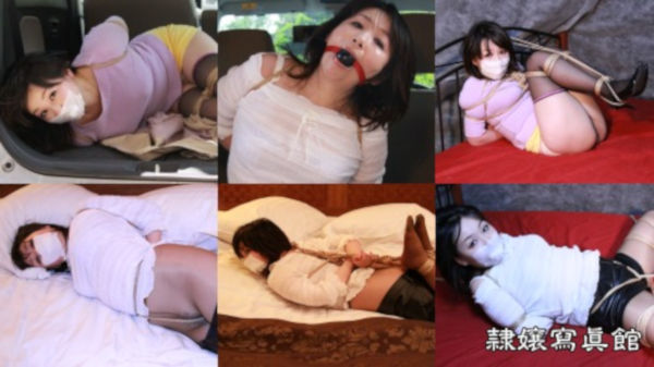 隷嬢寫眞館の吉井美希マスクギャグ野外プレイ動画のTOP画像