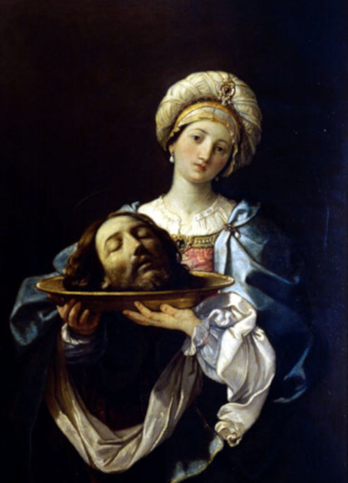 洗礼者ヨハネの首と皿を持つサロメの画像